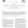 A framework for the description of evolutionary algorithms