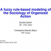 A fuzzy rule-based modeling of the Sociology of Organized Action
