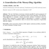 A Generalization of the Massey-Ding Algorithm