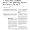 A Hardware-Software Real-Time Operating System Framework for SoCs