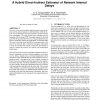 A hybrid direct-indirect estimator of network internal delays