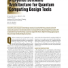 A Layered Software Architecture for Quantum Computing Design Tools