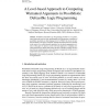 A Level-based Approach to Computing Warranted Arguments in Possibilistic Defeasible Logic Programming