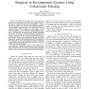 A lower-bound on the number of rankings required in recommender systems using collaborativ filtering