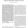 A MAC layer power management scheme for efficient energy delay tradeoff in a WLAN