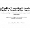 A Machine Translation System from English to American Sign Language