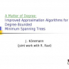 A matter of degree: improved approximation algorithms for degree-bounded minimum spanning trees