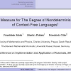 A Measure for the Degree of Nondeterminism of Context-Free Languages
