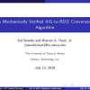 A Mechanically Verified AIG-to-BDD Conversion Algorithm
