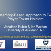 A Memory-Based Approach to Two-Player Texas Hold'em