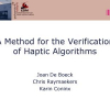 A Method for the Verification of Haptic Algorithms
