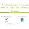 A Metric Extraction Framework Based on a High-Level Description Language