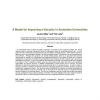 A Model for Improving e-Security in Australian Universities
