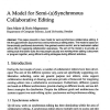 A Model for Semi-(a)Synchronous Collaborative Editing