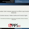 A Modular Static Analysis Approach to Affine Loop Invariants Detection