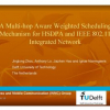 A Multi-hop Aware Weighted Scheduling Mechanism for HSDPA and IEEE 802.11 Integrated Network