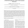 A multi-model approach to analysis of environmental phenomena