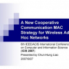 A New Cooperative Communication MAC Strategy for Wireless Ad Hoc Networks