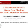 A New Formulation for Shape from Shading for Non-Lambertian Surfaces