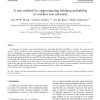 A new method for approximating blocking probability in overflow loss networks