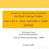A Note on Synchronized Automata and Road Coloring Problem