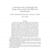 A Numerical Study of Diagonally Split Runge-Kutta Methods for PDEs with Discontinuities