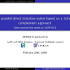 A Parallel Direct/Iterative Solver Based on a Schur Complement Approach