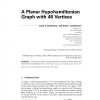 A planar hypohamiltonian graph with 48 vertices
