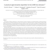 A Practical Approximation Algorithm for the LMS Line Estimator