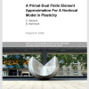 A Primal-Dual Finite Element Approximation for a Nonlocal Model in Plasticity
