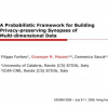 A Probabilistic Framework for Building Privacy-Preserving Synopses of Multi-dimensional Data