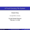A Proof-Carrying File System