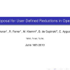A Proposal for User-Defined Reductions in OpenMP