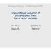 A Quantitative Evaluation of Dissemination-Time Preservation Metadata