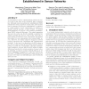 A random perturbation-based scheme for pairwise key establishment in sensor networks