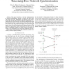 A real-time implementation of precise timestamp-free network synchronization