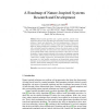 A roadmap of nature-inspired systems research and development
