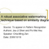 A robust associative watermarking technique based on similarity diagrams