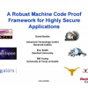A robust machine code proof framework for highly secure applications