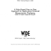 A Role-Based Peer-to-Peer Approach to Application-Oriented Measurement Platforms
