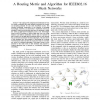 A Routing Metric and Algorithm for IEEE802.16 Mesh Networks