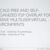 A scale-free and self-organized P2P overlay for massive multiuser virtual environments