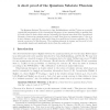 A short proof of the Quantum Substate Theorem