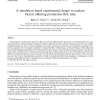 A simulation based experimental design to analyze factors affecting production flow time