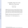 A stability index for local effectivity functions