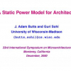 A static power model for architects