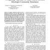 A Stigmergy Approach for Open Source Software Developer Community Simulation
