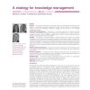A strategy for knowledge management