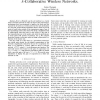 A Study of the Percolation Threshold for k-Collaborative Wireless Networks