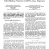A Theoretical Framework for End-to-End Video Quality Prediction of MPEG-based Sequences
